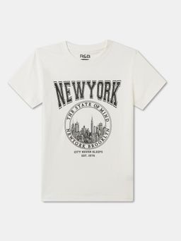 R&B - Cotton Regular Fit Half Sleeve Round Neck Boys T-shirt