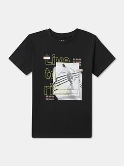 R&B - Cotton Regular Fit Half Sleeve Round Neck Boys T-shirt