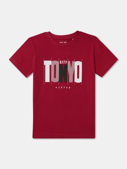 R&B - Cotton Regular Fit Half Sleeve Round Neck Boys T-shirt