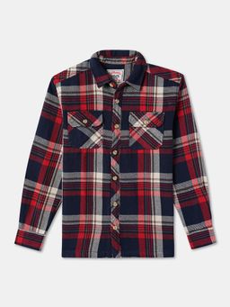 R&B - Cotton Regular Fit Full Sleeve Collar Neck Boys Shirt