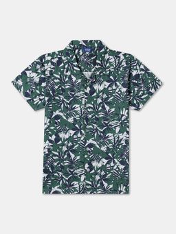 R&B - Cotton Regular Fit Half Sleeve Collar Neck Boys Shirt