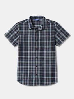 R&B - Cotton Regular Fit Half Sleeve Collar Neck Boys Shirt