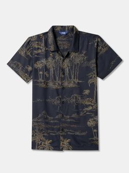 R&B - Cotton Regular Fit Half Sleeve Collar Neck Boys Shirt