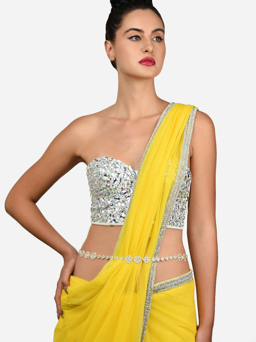 Zaveri Pearls Gold Tone Traditional Kundan & Pearls Bridal Kamarband