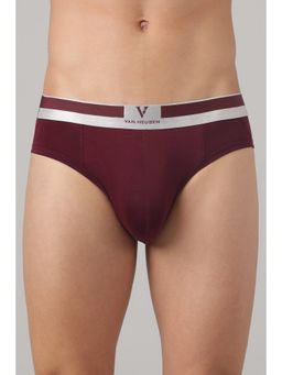 Van Heusen - Men Wine Solid Pima Cotton Colour Fresh Ultra Soft Brief