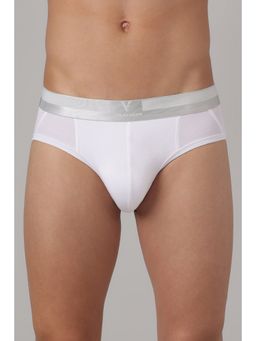 Van Heusen - Men White Solid Pima Cotton Colour Fresh Ultra Soft Brief