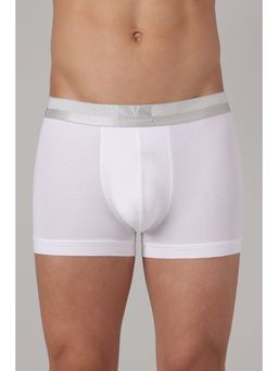 Van Heusen - Men White Solid Pima Cotton Trunk Colour Fresh, No Ride Up, Ultra Soft
