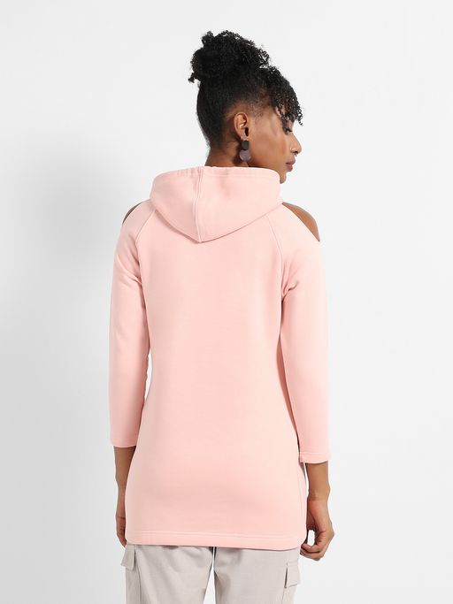 chinese dress ladies Ragna Hoodie Dress Light Pink – MAHLA