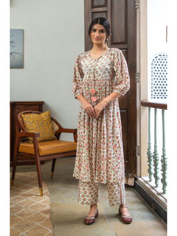 Anuvas - Peach Chhavi Kurta