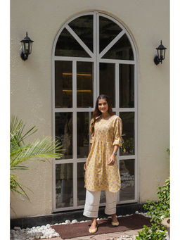 Anuvas - Bageecha Yellow Kurta