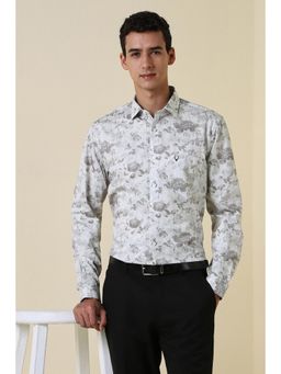 Allen Solly - Men Grey Full Sleeves Party Shirt