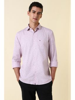 Allen Solly - Men Pink Slim Fit Full Sleeves Casual Shirt