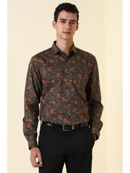 Allen Solly - Men Brown Full Sleeves Formal Shirt