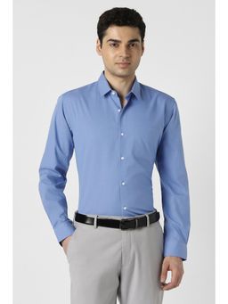 Peter England - Men Light Blue Nuvo Fit Full Sleeves Formal Shirt