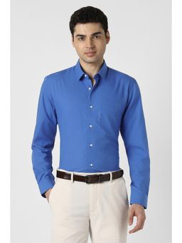 Peter England - Men Blue Slim Fit Full Sleeves Formal Shirt