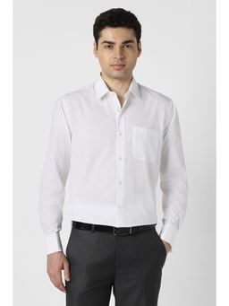 Peter England - Men White Nuvo Fit Full Sleeves Formal Shirt