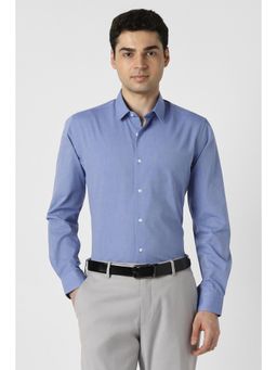 Peter England - Men Light Blue Slim Fit Full Sleeves Formal Shirt