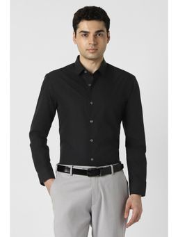 Peter England - Men Black Slim Fit Full Sleeves Formal Shirt