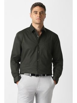 Van Heusen - Men Green Full Sleeves Formal Shirt