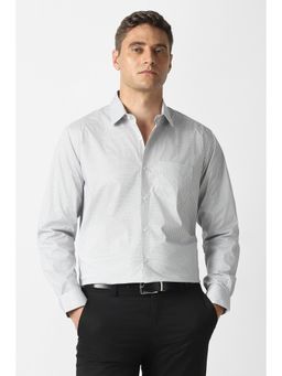 Van Heusen - Men Grey Full Sleeves Formal Shirt