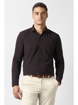 Van Heusen - Men Brown Full Sleeves Formal Shirt