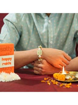 Salty Alpha - Multi-Color Mint Heirloom Pearl Rakhi