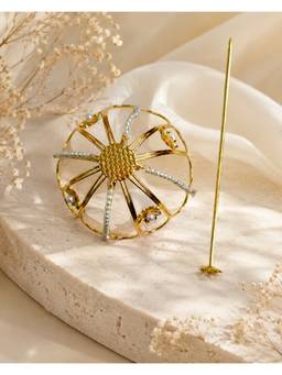 Viana Jewels - Surya White Pearl Hair Bun Cage