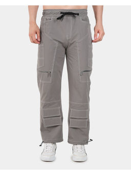 BOTABOCHI - Grey Bb Top-Stitch Cargo Pant