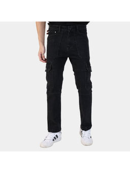 BOTABOCHI - Black Versatile Denim Cargo Jeans
