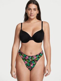 Victoria's Secret - Stretch Cotton High-Leg Scoop Thong Panty Multi-Color
