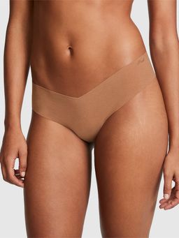 Victoria's Secret - Pink No-Show High-Leg Thong Panty Brown