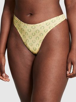 Victoria's Secret - Pink Cotton High-Leg Thong Panty Yellow