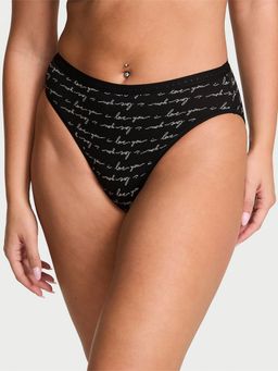 Victoria's Secret - Stretch Cotton High-Leg Brief Panty Black