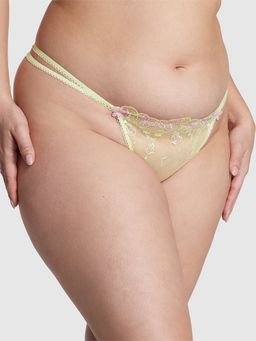 Victoria's Secret - Pink Wink V-String Panty Yellow (M)
