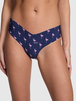 Victoria's Secret - Pink No-Show High-Leg Thong Panty Blue