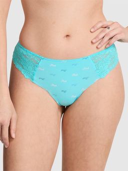 Victoria's Secret - Pink No-Show Thong Panty Blue