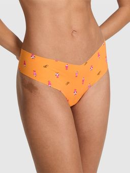 Victoria's Secret - Pink No-Show Thong Panty Yellow