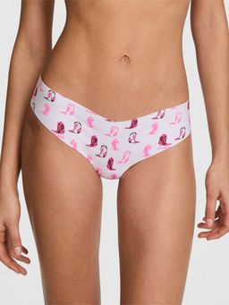 Victoria's Secret - Pink No-Show Thong Panty White