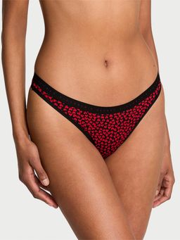 Victoria's Secret - Stretch Cotton High-Leg Scoop Thong Panty Red