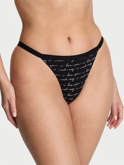 Victoria's Secret - Stretch Cotton V-String Panty Black
