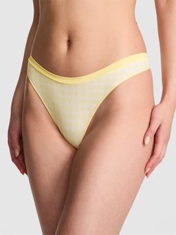 Victoria's Secret - Pink Seamless High-Leg Thong Panty Yellow