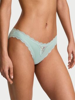 Victoria's Secret - Dream Angels Lace-Trim Bikini Panty Blue