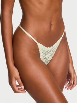 Victoria's Secret - The Lacie Lace Strappy-Back String Thong Panty Green