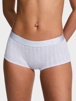 Victoria's Secret - Cotton So soft Modal Ultra-Fine Logo Boyshort Panty Blue