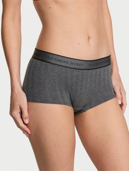 Victoria's Secret - Cotton So soft Modal Ultra-Fine Logo Boyshort Panty Grey
