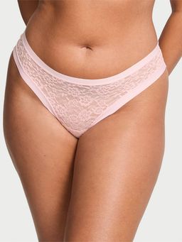 Victoria's Secret - No-Show Lacie Thong Panty Pink