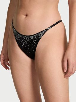 Victoria's Secret - Very Sexy Sparkle Crystal Shine Strap Brazilian Panty Green