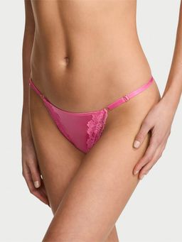 Victoria's Secret - Very Sexy Lace-Trim Adjustable V-String Panty Pink