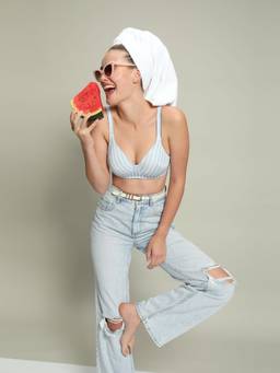 Vero Moda Intimates - Padded Non-Wired Full Coverage T-Shirt Bra - Blue