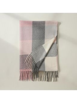 CrossKulture - Women Checks Scarf - Multi-Color